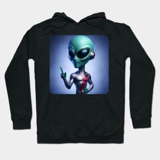 Martian Alien Caricature #8 Hoodie